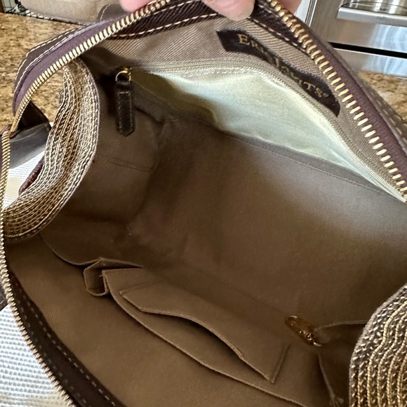 Eric Javits Squishee Isla Straw Shoulder Hand Bag & Mirror #116168 NWOT - Picture 12 of 16